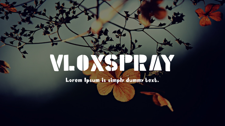 VLOXSPRAY Font