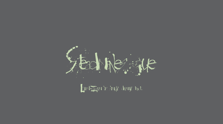 Steadmanesque Font
