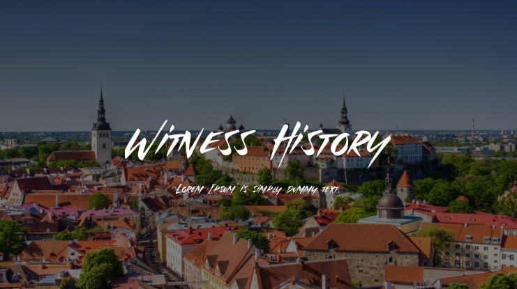 Witness History Font