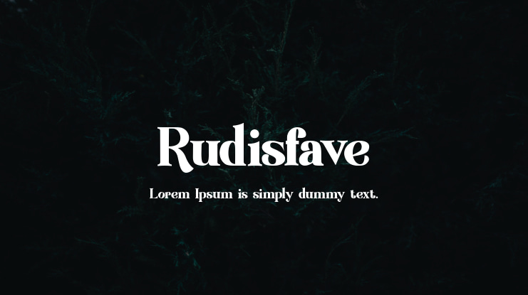 Rudisfave Font