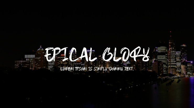 Epical Glory Font