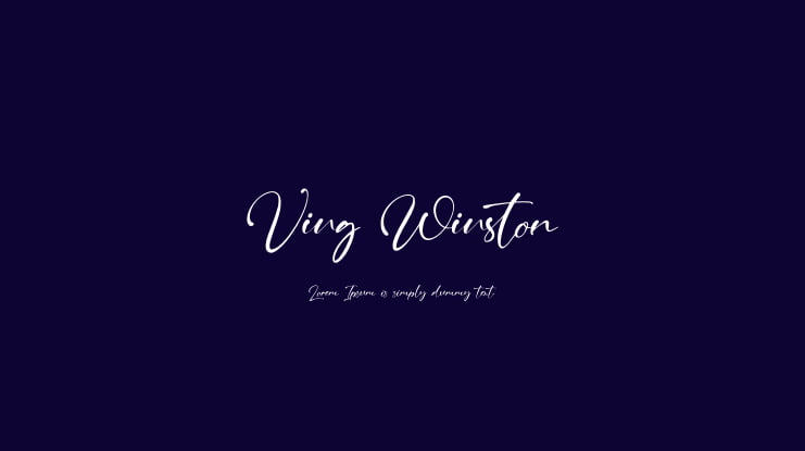 Ving Winston Font