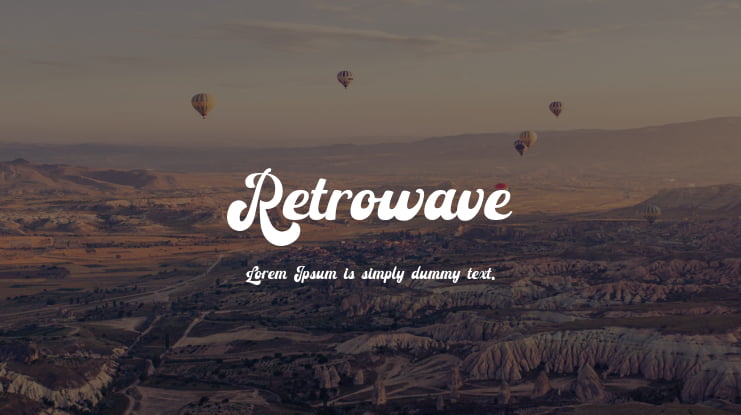 Retrowave Font