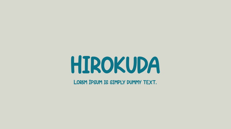 HIROKUDA Font
