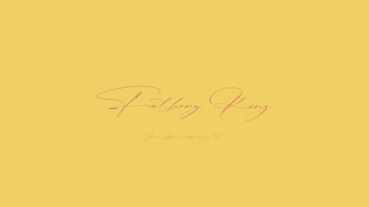 Fathony King Font