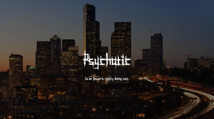 Psychotic Font