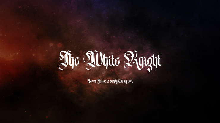 The White Knight Font