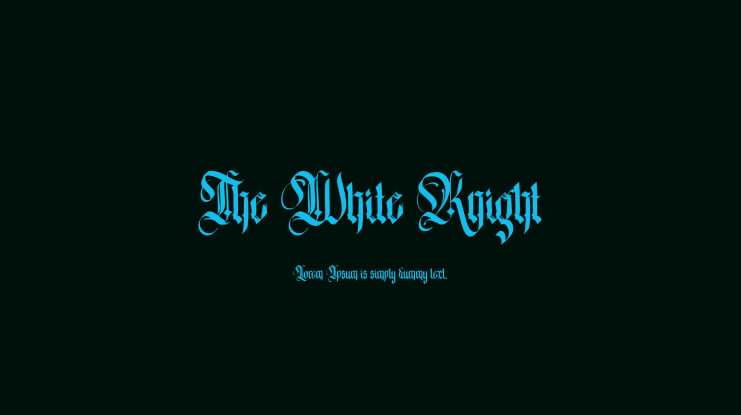 The White Knight Font