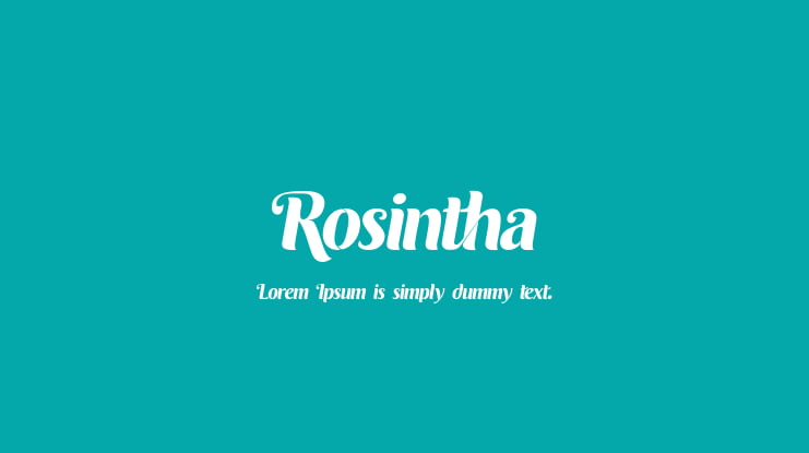 Rosintha Font