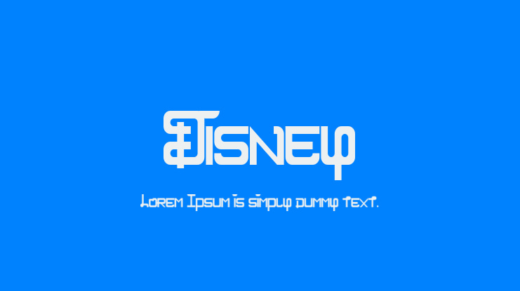Disney Font Family