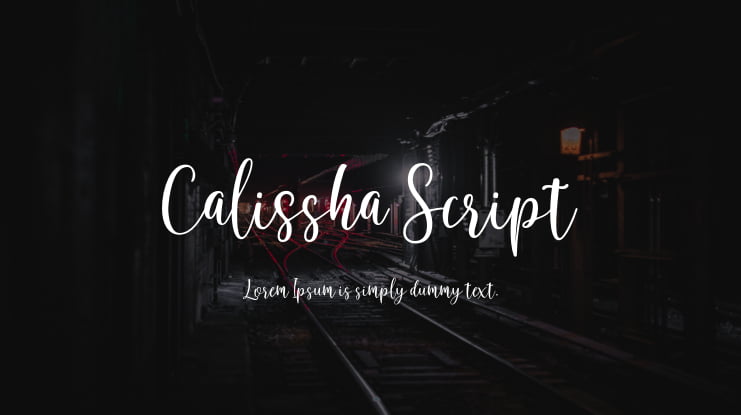 Calissha Script Font