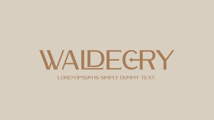 WALDECRY Font