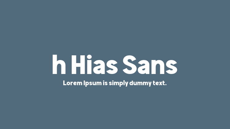 h Hias Sans Font