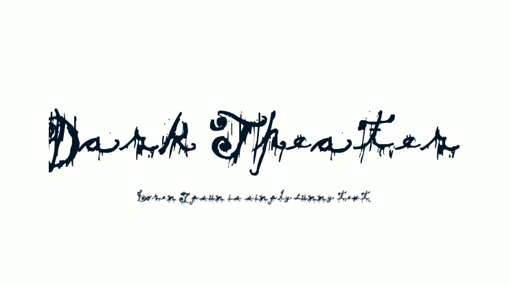 Dark Theater Font