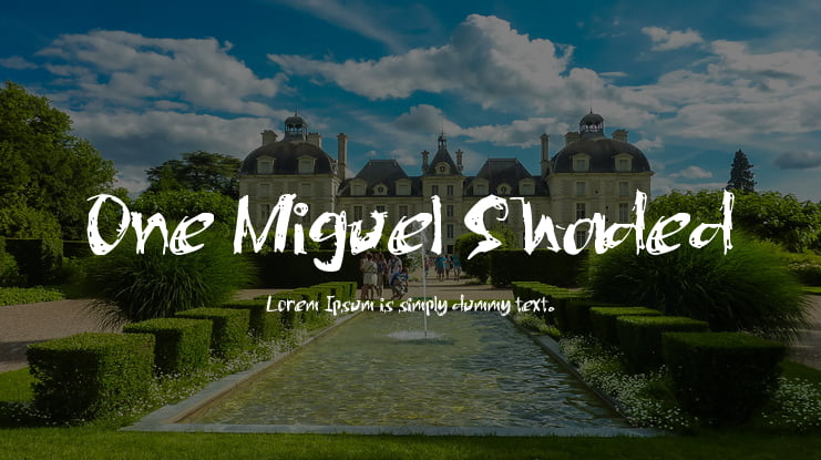 One Miguel Shaded Font