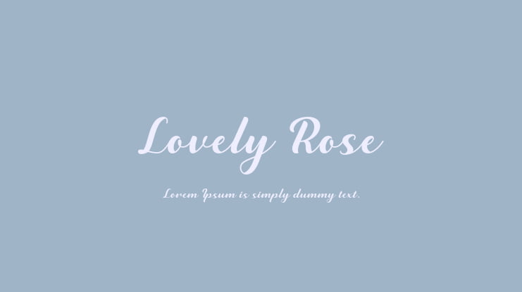 Lovely Rose Font