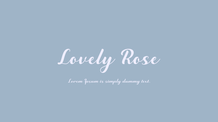 Lovely Rose Font