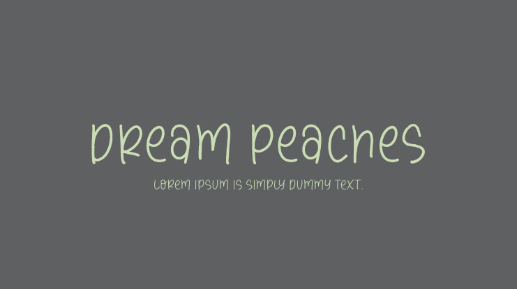 Dream Peaches Font