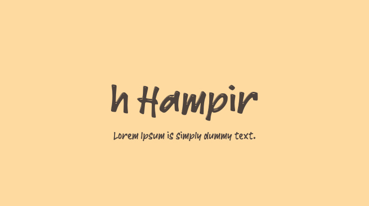 h Hampir Font
