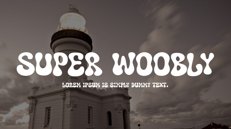 Super Woobly Font