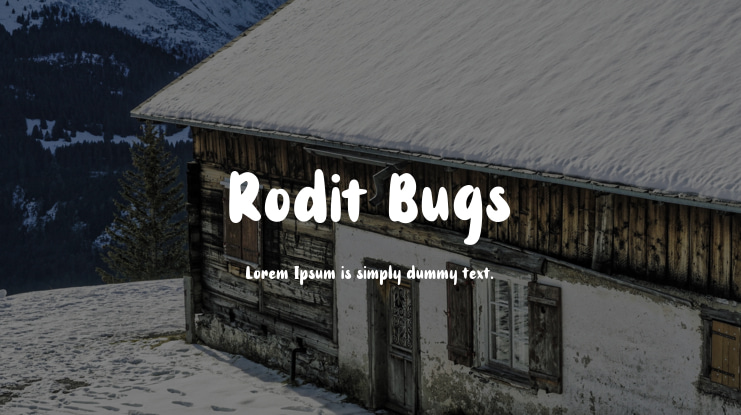 Rodit Bugs Font