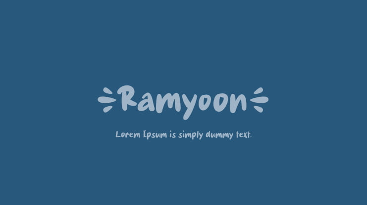 Ramyoon Font