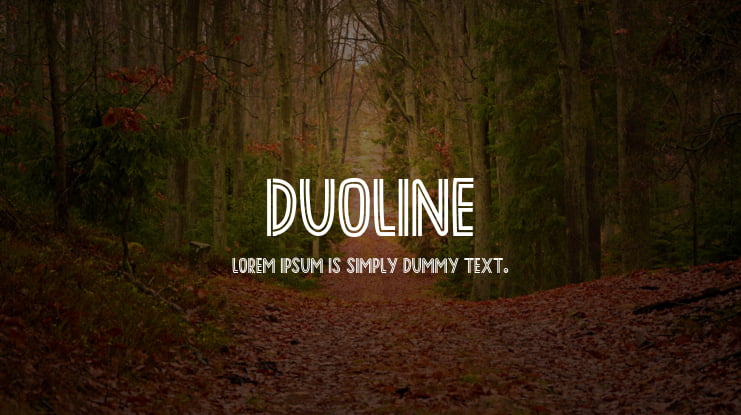 DUOLINE Font