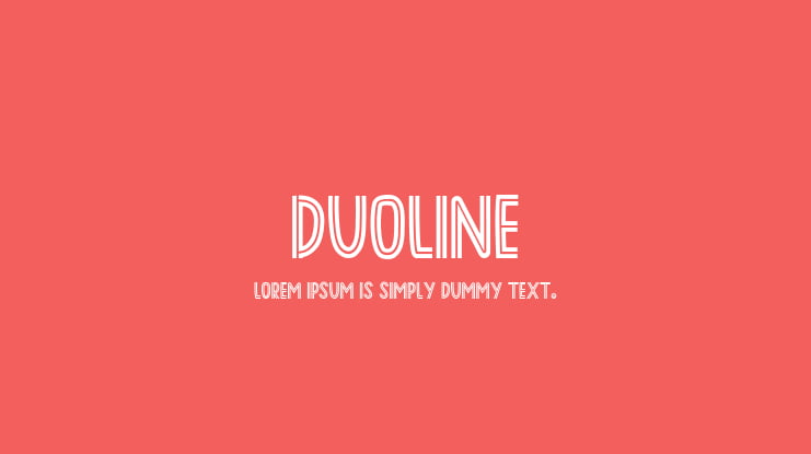 DUOLINE Font