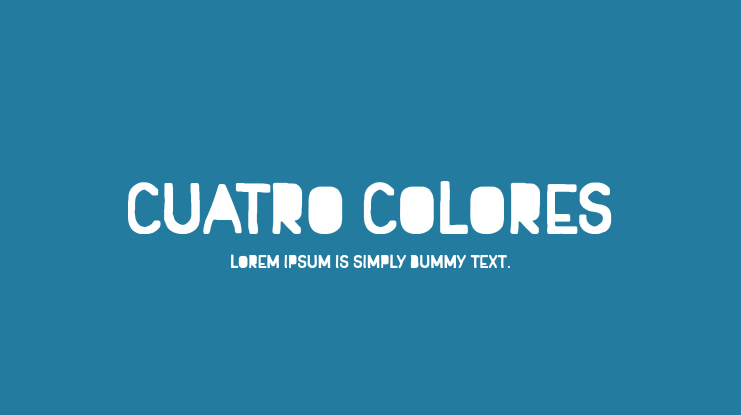 Cuatro Colores Font