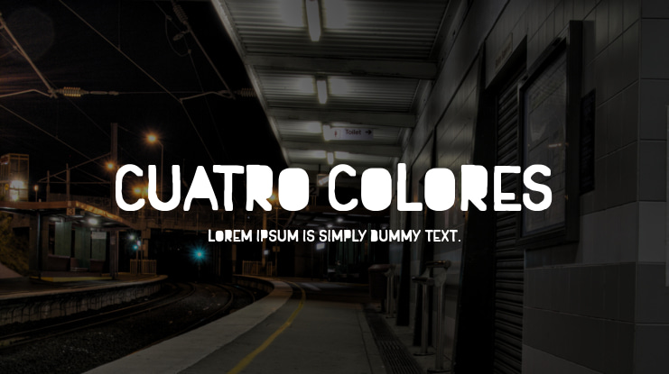 Cuatro Colores Font