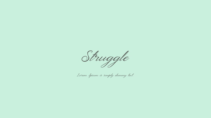 Struggle Font