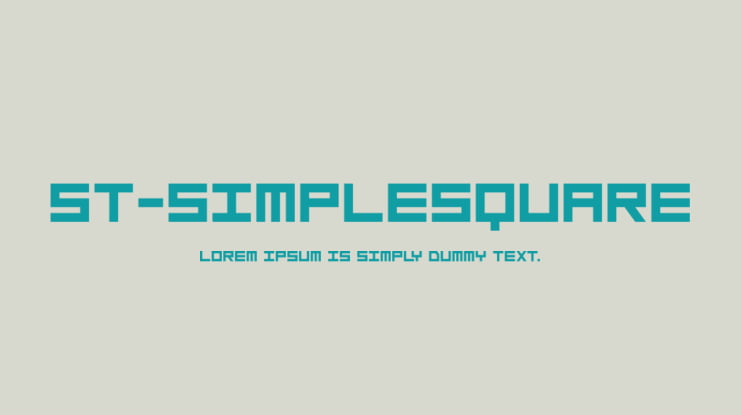 ST-SimpleSquare Font