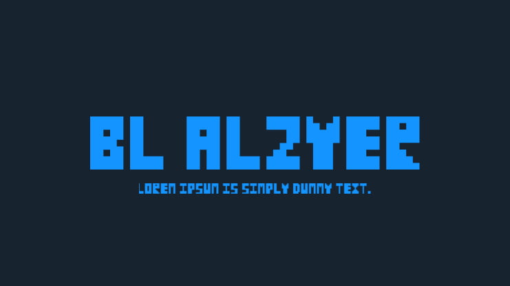 BL Alzyer Font