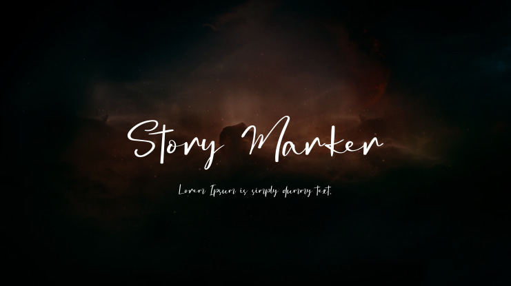 Story Marker Font