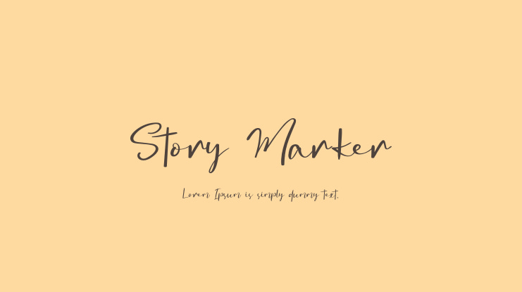 Story Marker Font