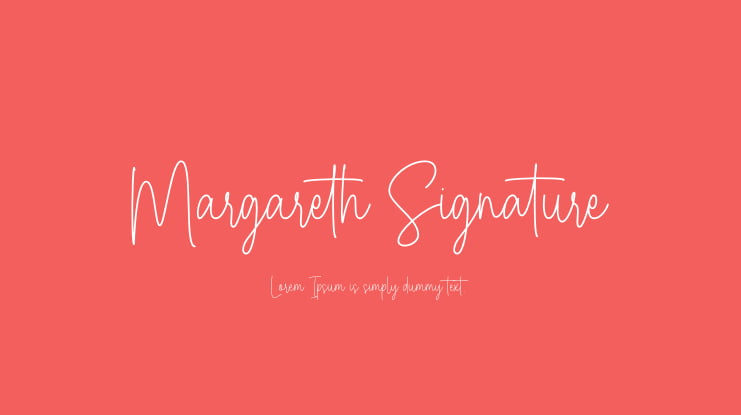 Margareth Signature Font