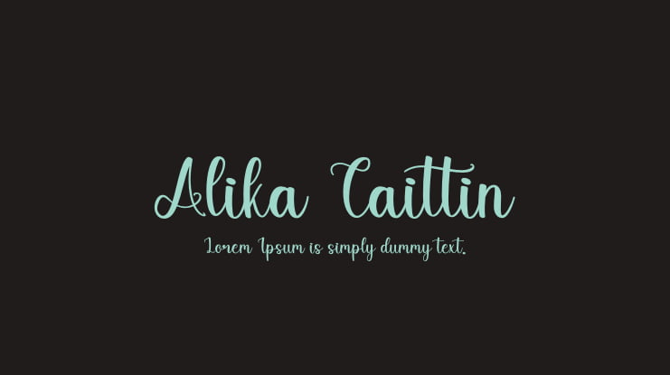Alika Caittin Font