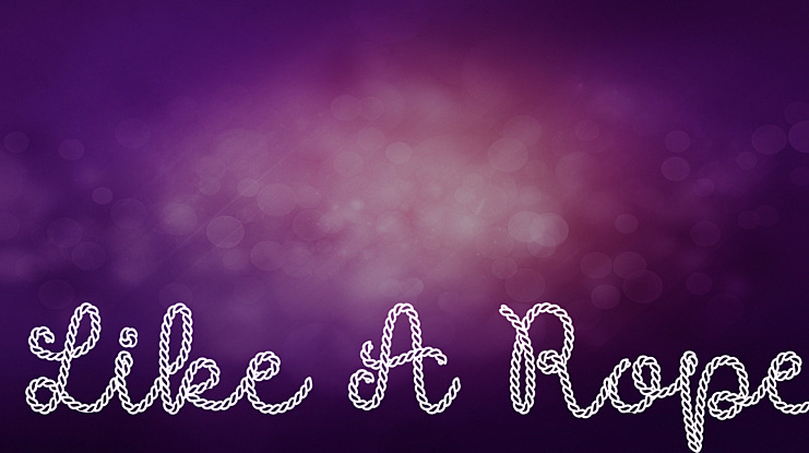 Like A Rope Font
