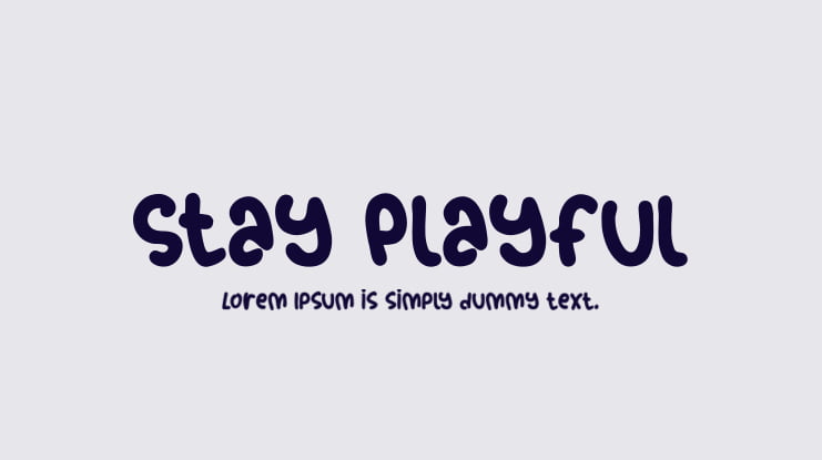 Stay Playful Font