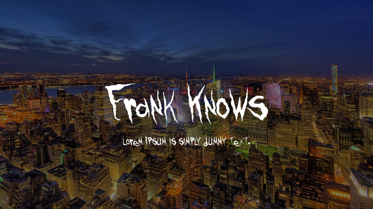 Frank Knows Font