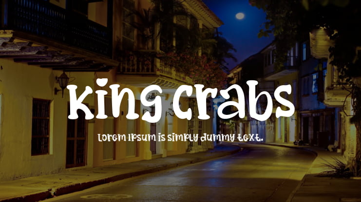 King Crabs Font