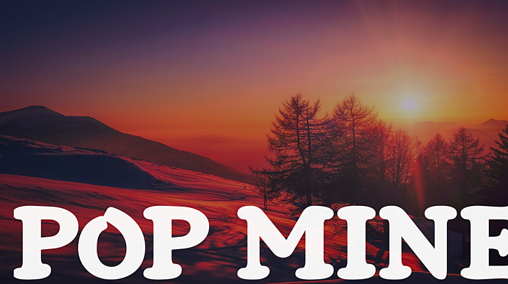 Pop Mine Font