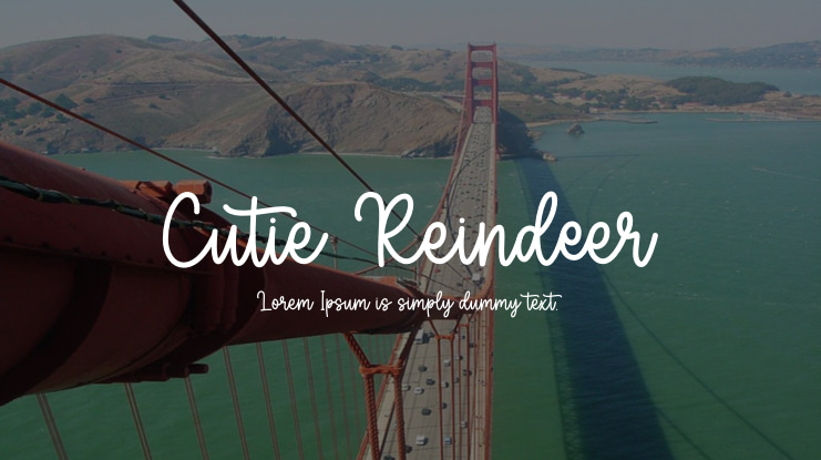 Cutie Reindeer Font