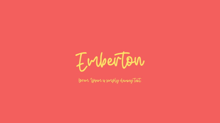 Emberton Font