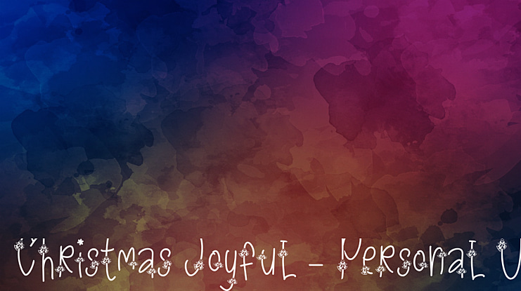 Christmas Joyful - Personal Use Font