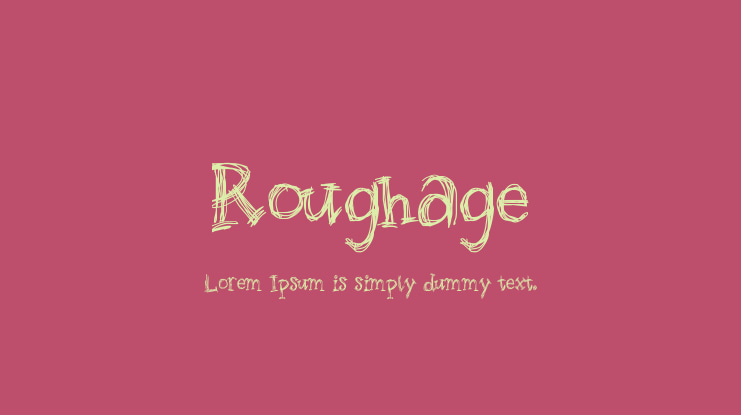 Roughage Font