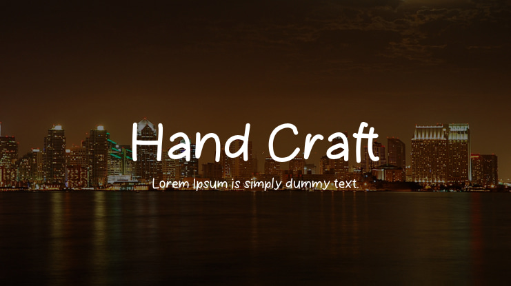 Hand Craft Font