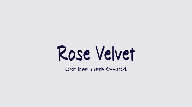 Rose Velvet Font
