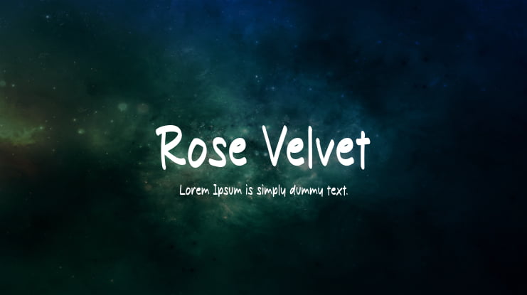 Rose Velvet Font
