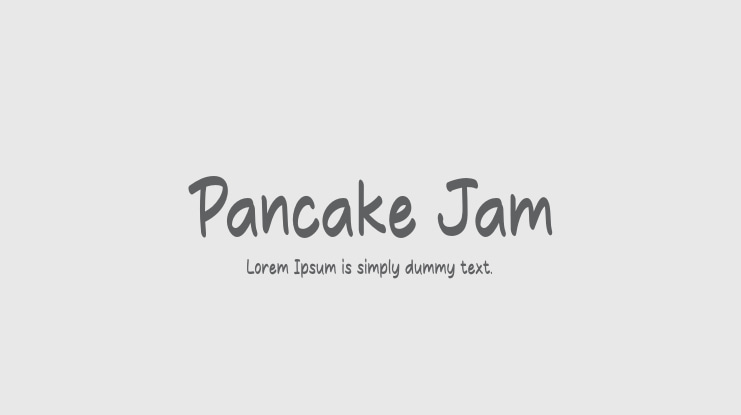 Pancake Jam Font